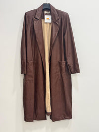 Cappotto ecopelle lungo