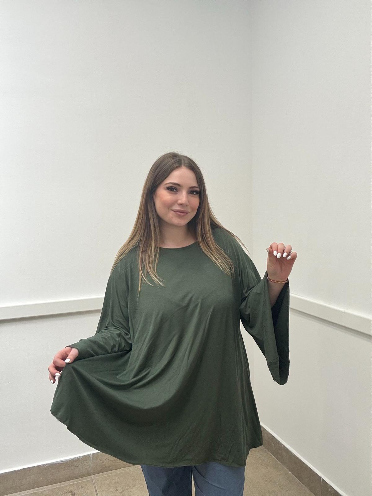 Blusa manica campana