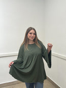 Blusa manica campana