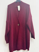 Cardigan bottone stile ottone