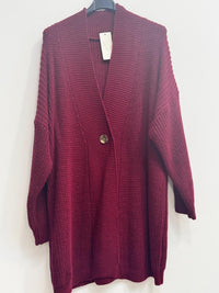 Cardigan bottone stile ottone