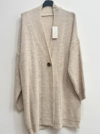 Cardigan bottone stile ottone