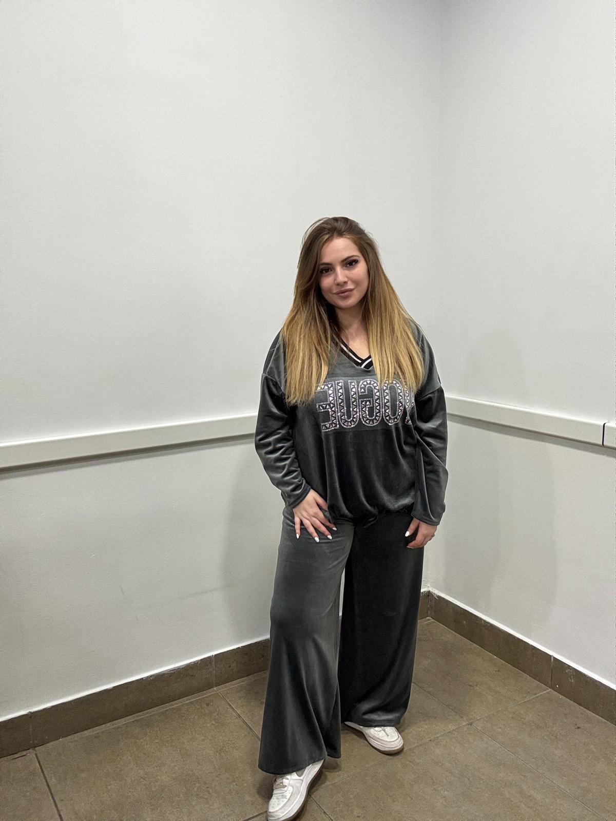 Tuta vogue vellutata