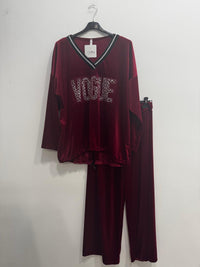 Tuta vogue vellutata