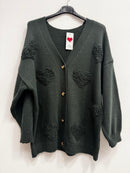 Cardigan cuore 3d