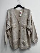 Cardigan cuore 3d