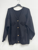 Cardigan cuore 3d
