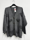 Cardigan cuore 3d