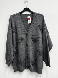 Cardigan cuore 3d