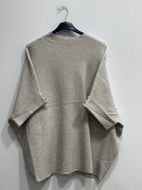 Maglione morbido in modal con perle