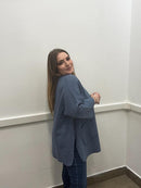 Blusa morbida modal con tasche