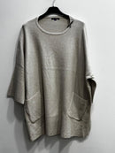 Blusa morbida modal con tasche