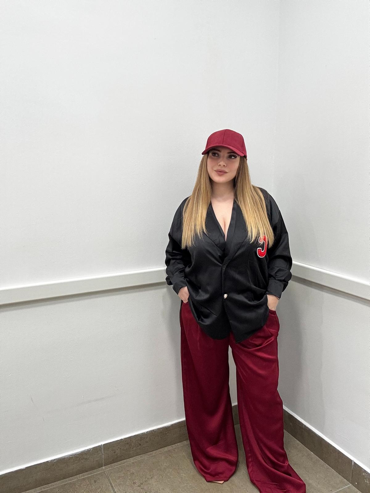 Pantalone palazzo raso