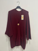 Cardigan spilla con tasche