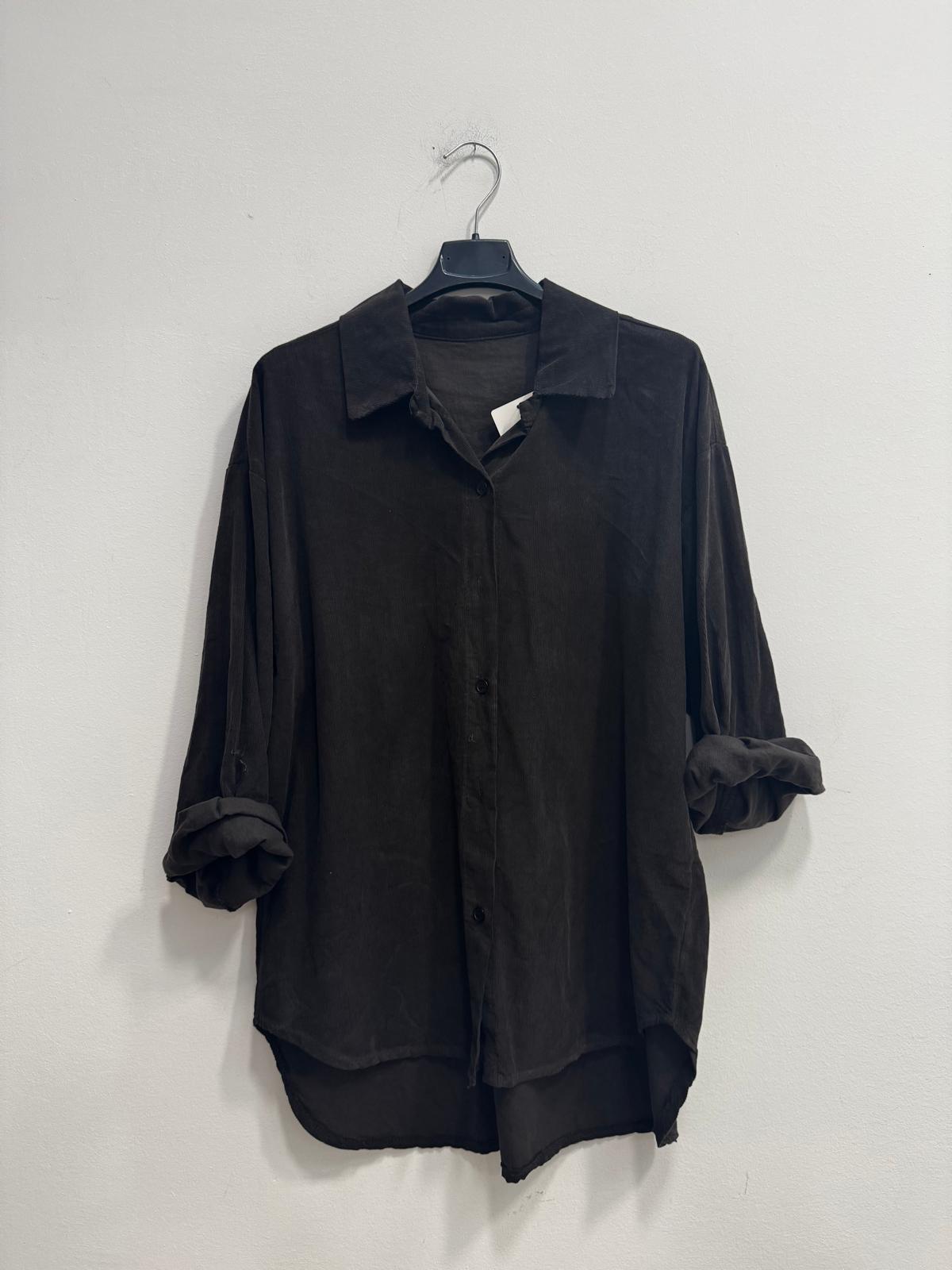Camicia velluto di cotone costine