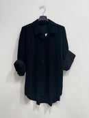 Camicia velluto di cotone costine