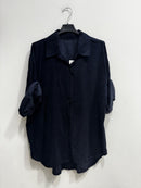 Camicia velluto di cotone costine