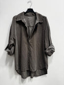 Camicia velluto di cotone costine