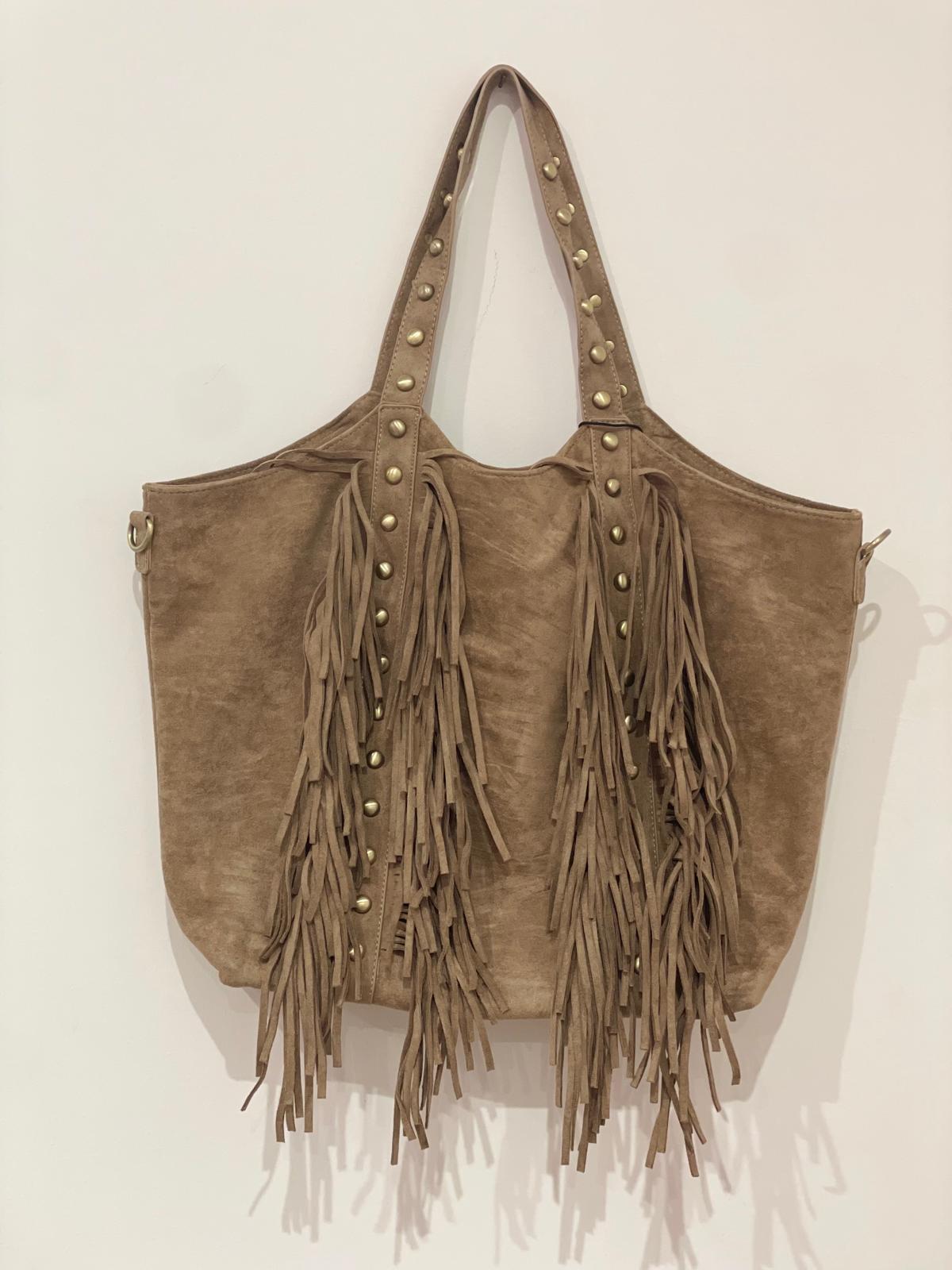 Borsa texas con frange