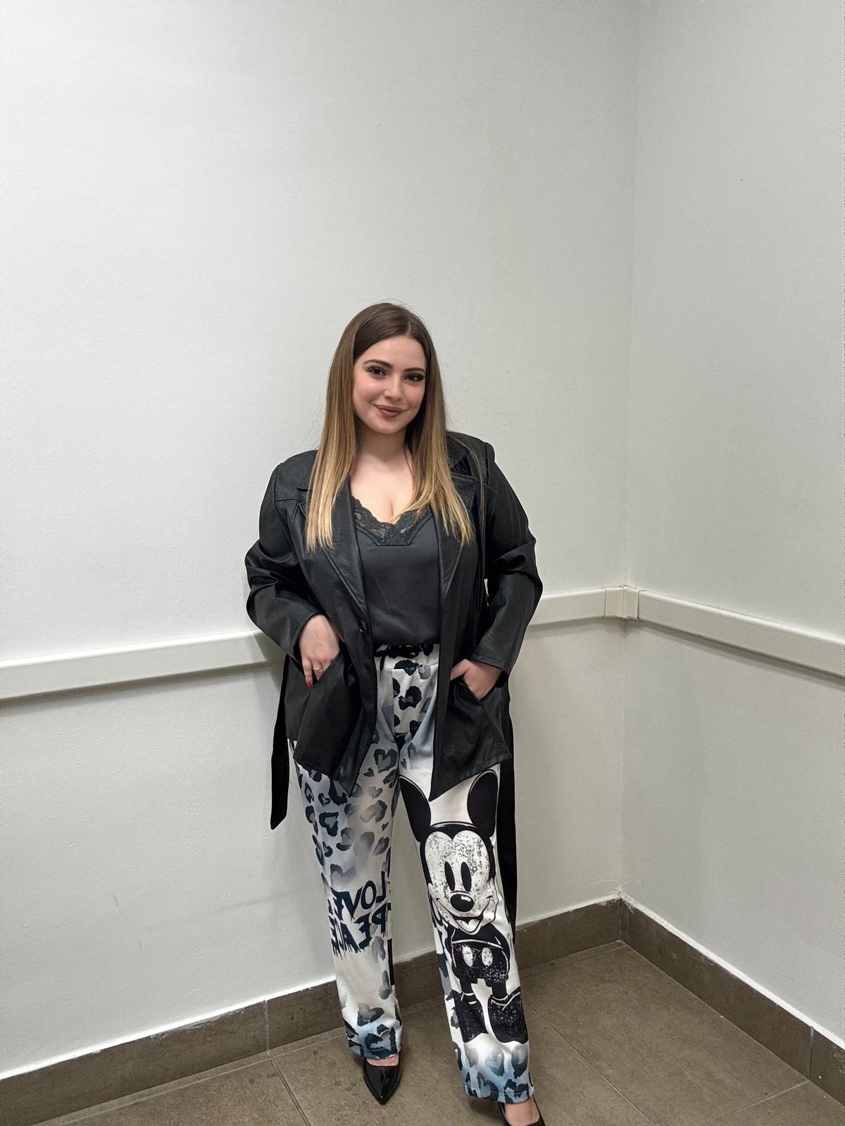 Pantalone viscosa cartoon