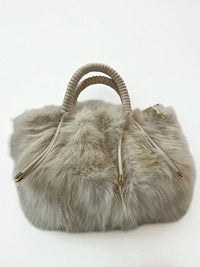 Borsa peluche strass