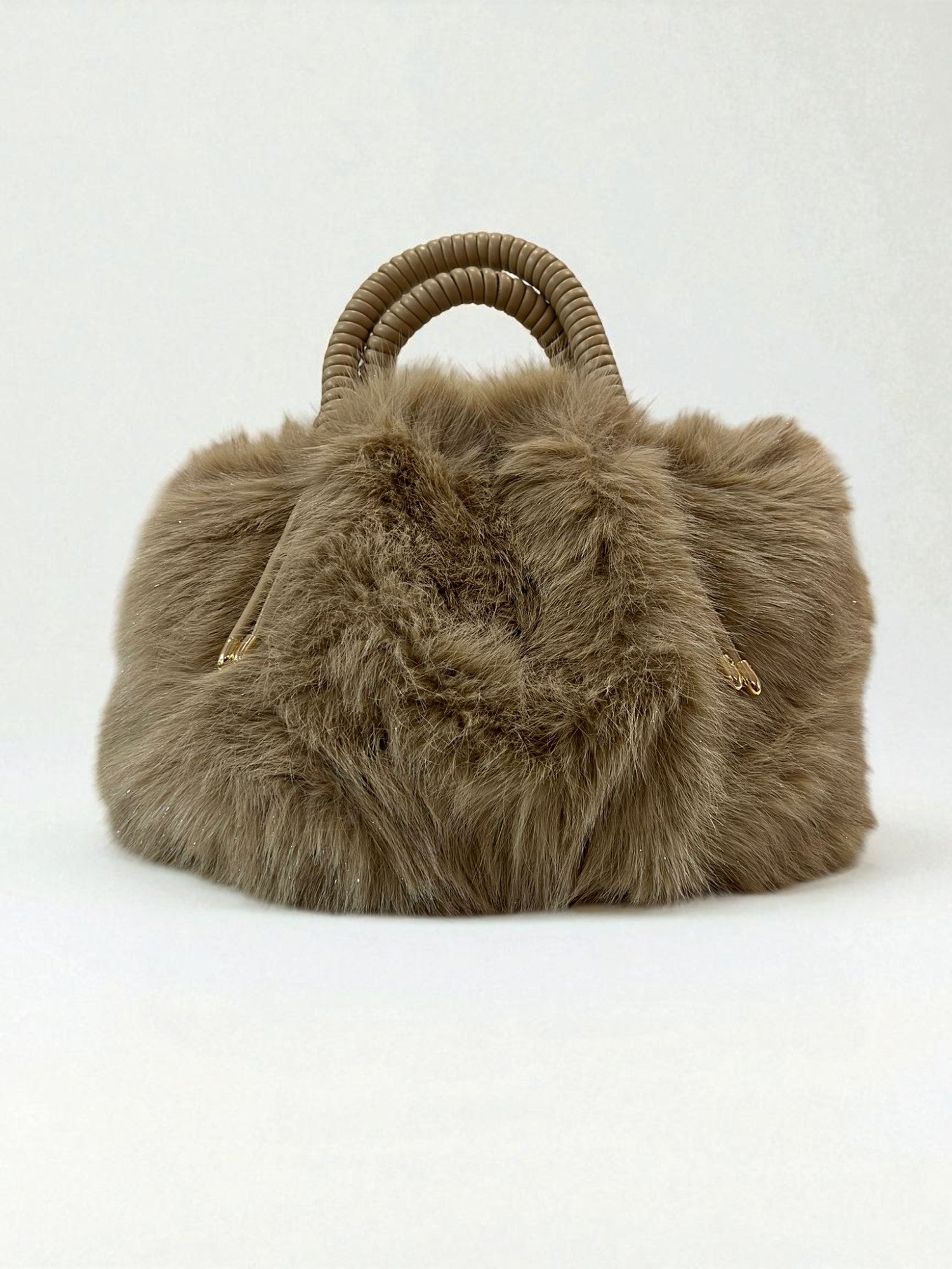 Borsa peluche strass