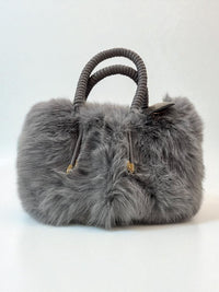 Borsa peluche strass