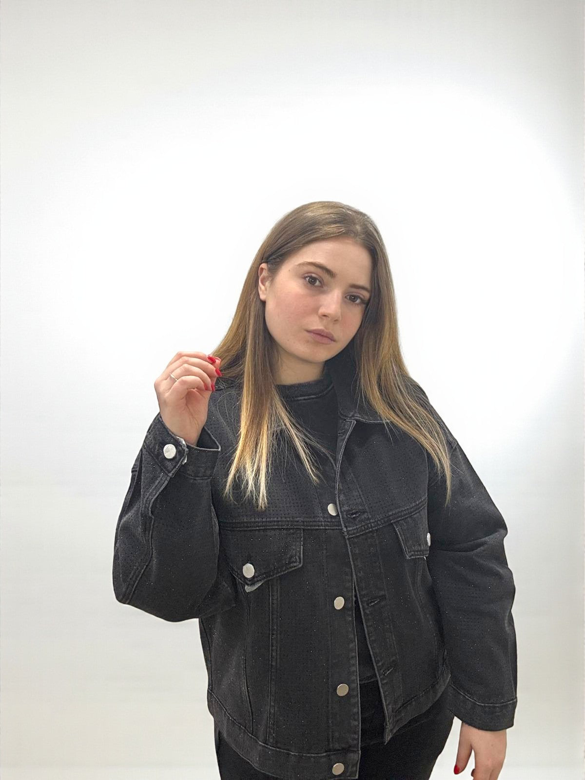 Giubbino brillocco jeans