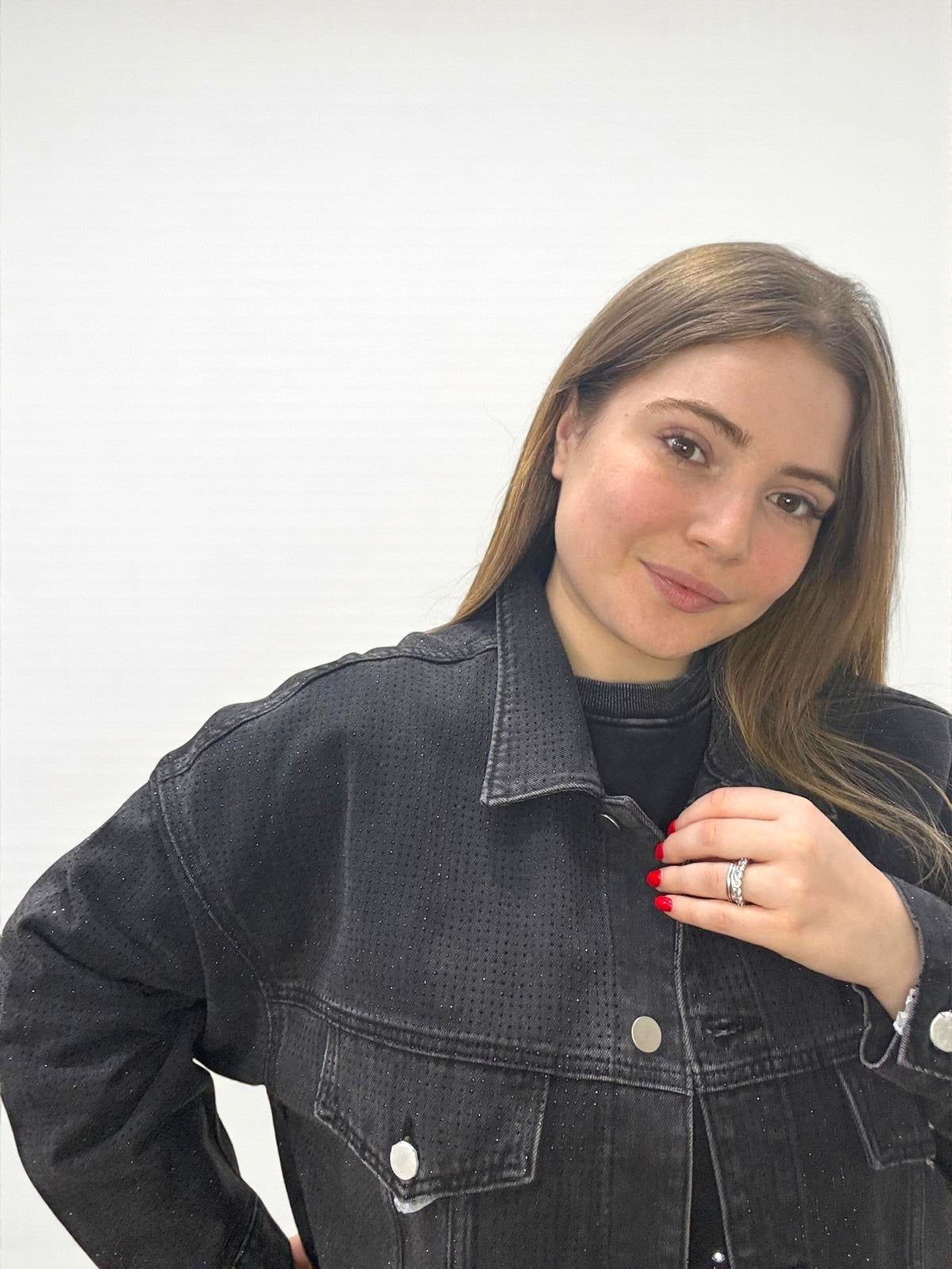 Giubbino brillocco jeans