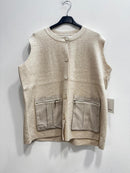 Gilet tasca in ecopelle