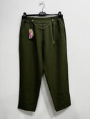Pantalone strass dettaglio catenella