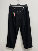 Pantalone strass dettaglio catenella