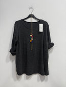 Blusa pile di viscosa