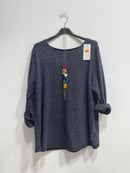 Blusa pile di viscosa
