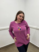 Blusa pile di viscosa