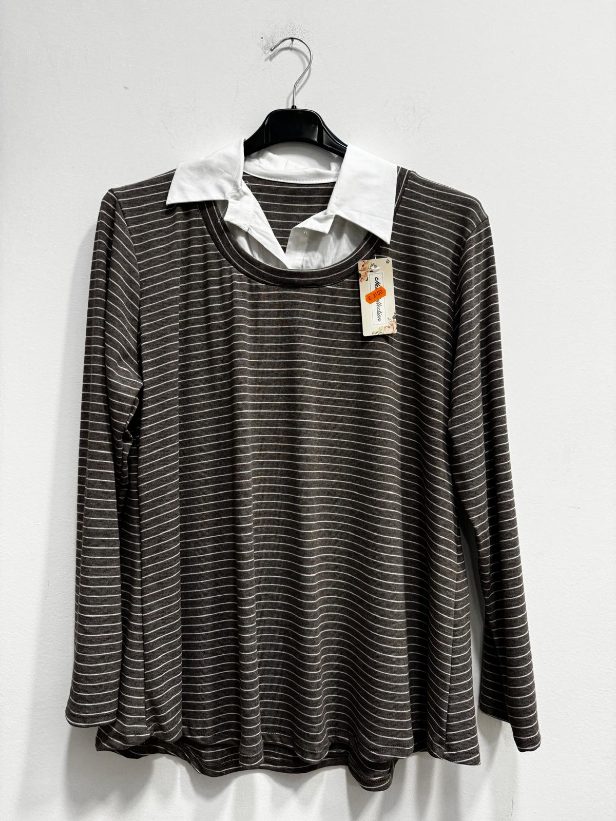 Polo camicia righe