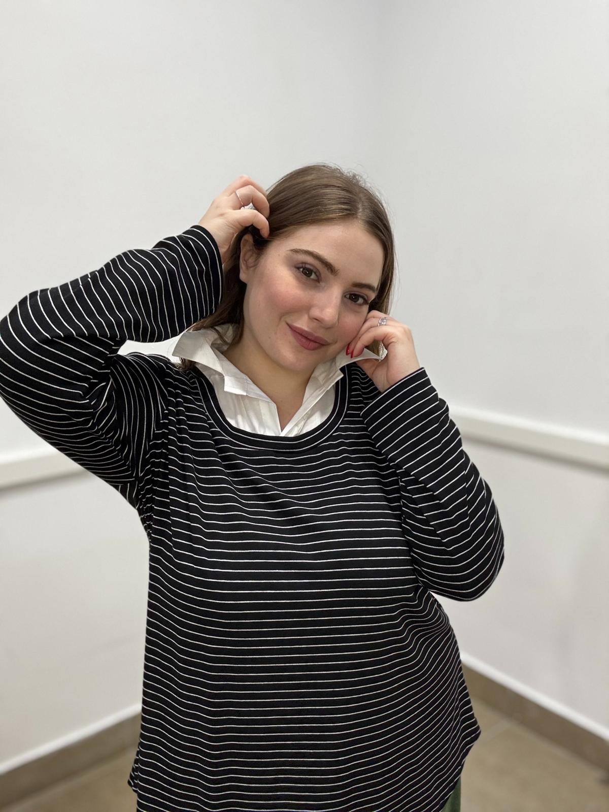 Polo camicia righe