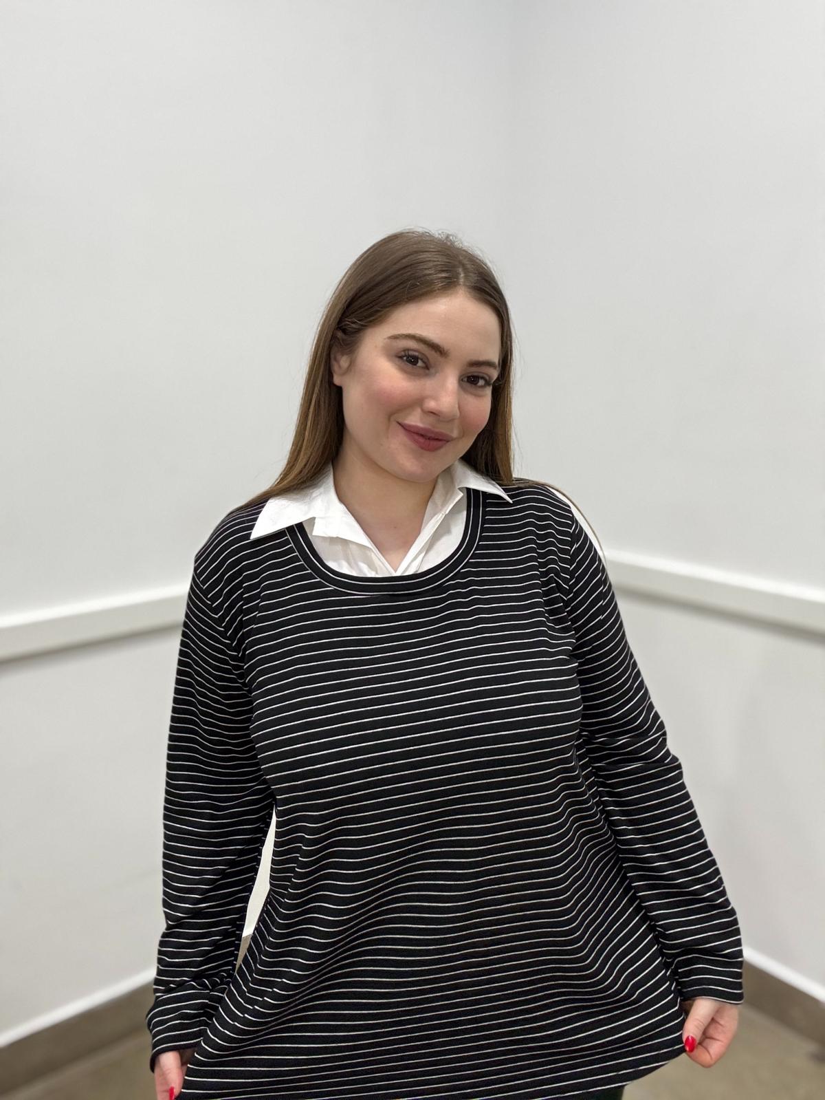 Polo camicia righe