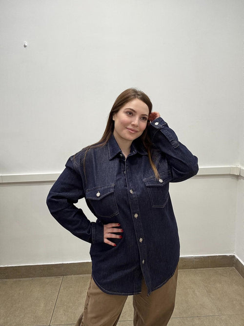 Camicia jeans cotone