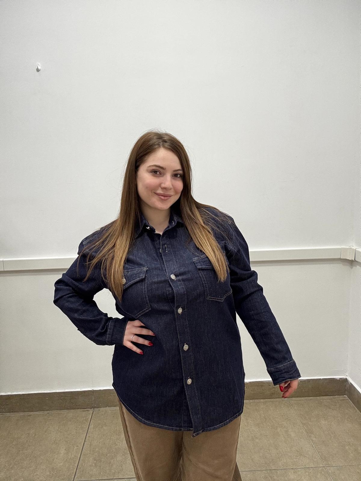 Camicia jeans cotone