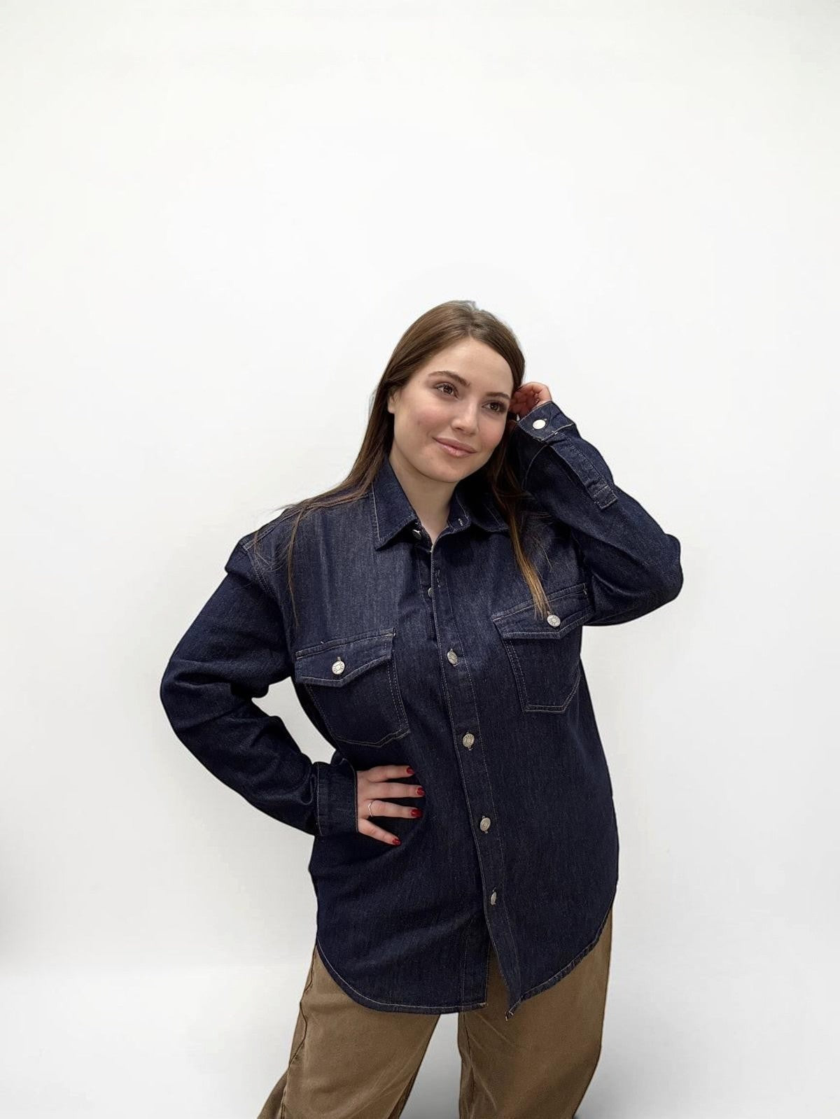 Camicia jeans cotone