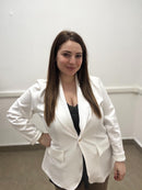 Giacca soft ricamata