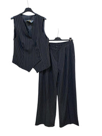 Tailleur gessato smanicato