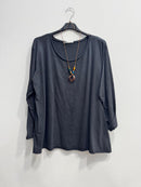 Blusa in cotone con collana