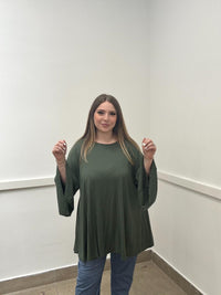 Blusa manica campana