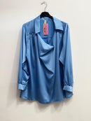 Blusa raso collo sciallato