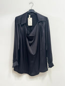 Blusa raso collo sciallato