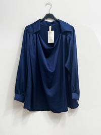 Blusa raso collo sciallato