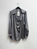 Blusa raso collo sciallato
