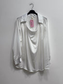 Blusa raso collo sciallato